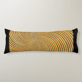 Funny Retro Grunge Swirl en jouw idee Lichaamskussen (Voorkant)