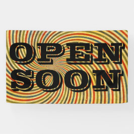 Funny Retro Grunge Swirl en jouw ideeën Spandoek