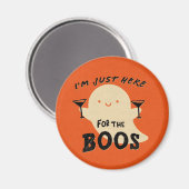 Funny Retro Halloween Party Boo Ghost Magneet (Voorkant / Achterkant)