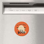 Funny Retro Halloween Party Boo Ghost Magneet (Insitu (Vaatwasser))
