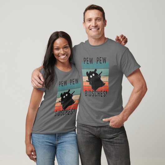 Funny Retro Hamster Guinea Pig Pew Pew T-shirt (Unisex)