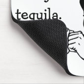 Funny Retro huisvrouw en Tequila Coffee Pep Muismat (Hoek)