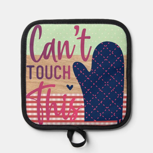 Funny Retro Kitchen Oven Mitt | Pannenlap (Voorkant)