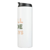 Funny Retro Lazy Day Saying Thermosbeker (Geroteerd rechts)