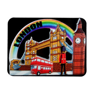 Funny Retro London England Magneet