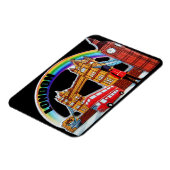 Funny Retro  London England Magneet (Linkerzijde)