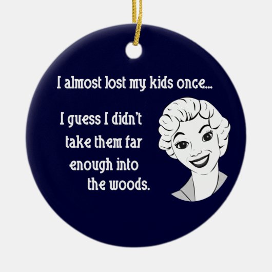 Funny Retro Mam Ornament (Voorkant)