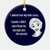 Funny Retro Mam Ornament (Achterkant)
