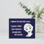 Funny Retro Maman Carte postale (Debout devant)