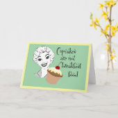 Funny Retro Maman dit carte de voeux (Fleur jaune)