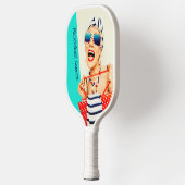 Funny Retro Pickleball Queen Dames Pickleball Paddle (Links)