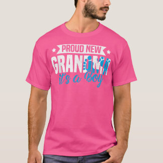Funny Retro Proud New Grandma... het is een man di T-shirt