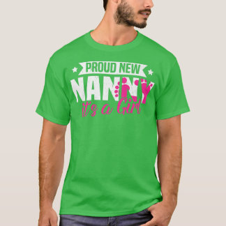 Funny Retro Proud New Nanny Het is een meisje seks T-shirt