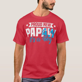 Funny Retro Proud New Papaw Het is een Jongen Gend T-shirt