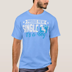 Funny Retro Proud New Single Pap Het is een mannel T-shirt