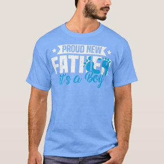 Funny Retro Proud New Vader Het is een Jongen Gesl T-shirt