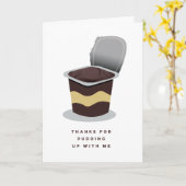 Funny Retro Pudding Teacher Greacher Carte de voeu (Fleur jaune)