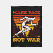 Funny Retro Runner Running Quote Gift - Make Pace  Fleece Deken (Voorkant)