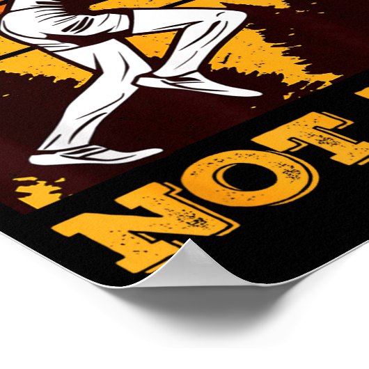 Funny Retro Runner Running Quote Gift - Make Pace Poster (Hoek)