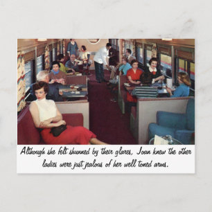 Funny Retro Scene Briefkaart