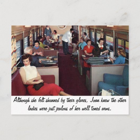 Funny Retro Scene Briefkaart (Voorkant)