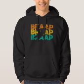 Funny retro snowmobile winter sled ride hoodie (Voorkant)