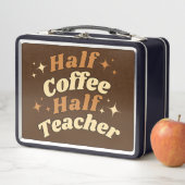 Funny Retro Teacher Half Coffee (In situ)