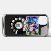 Funny Retro-telefoonverbinding met foto-Lijst Case-Mate iPhone Case (Achterkant (horizontaal))