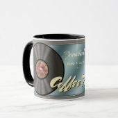 Funny Retro Vinyl Record Mok (Voorkant links)