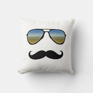 Funny Retro zonnebril met Mustache Kussen