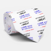 Funny Revermoeide Slogan Stropdas (Opgerold)