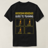 Funny Rhodesian Ridgeback Guide To Training Dog Ob T-shirt (Design voorkant)