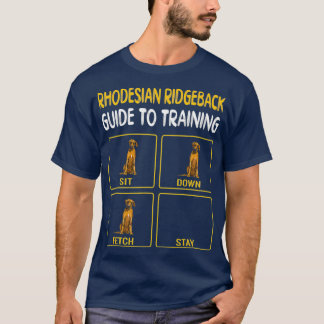 Funny Rhodesian Ridgeback Guide to Training Dog T-shirt