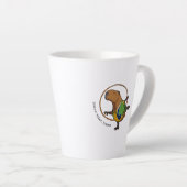 Funny Rhythmic Gymnast Capybara Hoop Cartoon Latte Mok (Rechterhoek)
