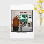 Funny Road Trip Bon Voyage Kaart (Gele Bloem)