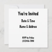 Funny Roadkill Party Invitation Kaart (Achterkant)