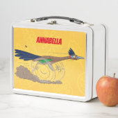 Funny roadrunner bird cartoon illustration (In situ)