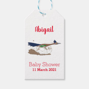 Funny roadrunner bird cartoon illustration cadeaulabel