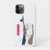 Funny roadrunner bird cartoon illustration Case-Mate iPhone case (Achterkant)