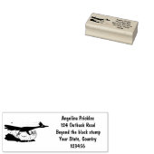 Funny roadrunner bird cartoon illustration 	rubberstempel (Gestempeld)