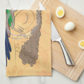 Funny roadrunner bird cartoon illustration theedoek (Quarter Fold)