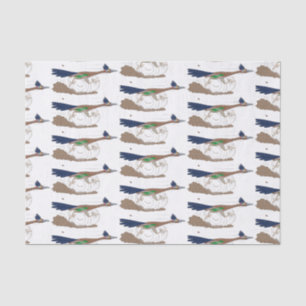 Funny roadrunner bird cartoon illustration tissuepapier