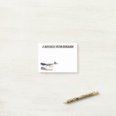 Funny roadrunner woestijn vogel cartoon illustrati post-it® notes (Op bureau)