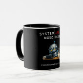 Funny Robot Coffee Mug (Devant gauche)
