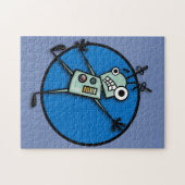 FUNNY ROBOT GRAPHIC ILLUSTRATION VERTICAL PUZZLE LEGPUZZEL (Horizontaal)