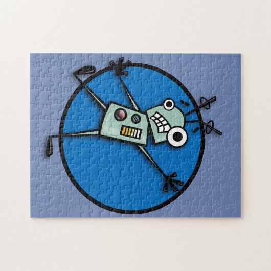 FUNNY ROBOT ILLUSTRATION GRAPHIQUE PUZZLE VERTICAL (Horizontal)