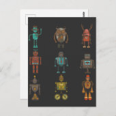 Funny Robot Technology Computer Science Children Briefkaart (Voorkant / Achterkant)