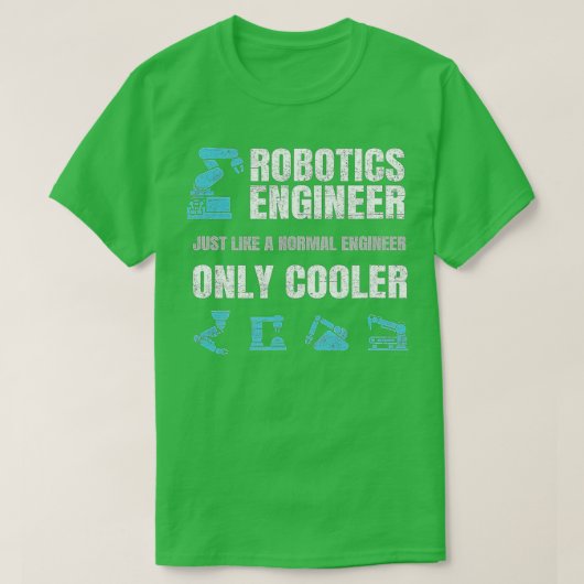 Funny Robotics Engineer Definition Distress Engi T-shirt (Design voorkant)