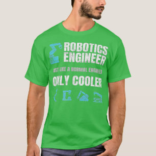 Funny Robotics Engineer Definition Distress Engi T-shirt