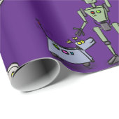 Funny robots cartoon cadeaupapier (Rol Hoek)